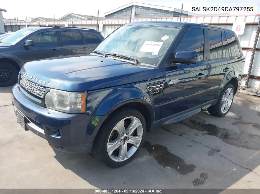 SALSK2D49DA797255 2013 Land Rover Range Rover Sport Hse