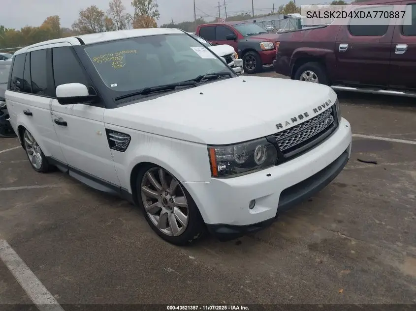 SALSK2D4XDA770887 2013 Land Rover Range Rover Sport Hse