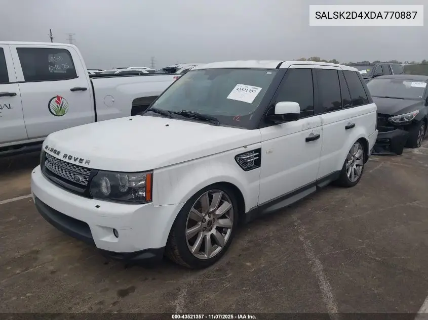 SALSK2D4XDA770887 2013 Land Rover Range Rover Sport Hse