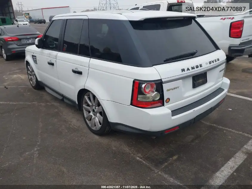 SALSK2D4XDA770887 2013 Land Rover Range Rover Sport Hse