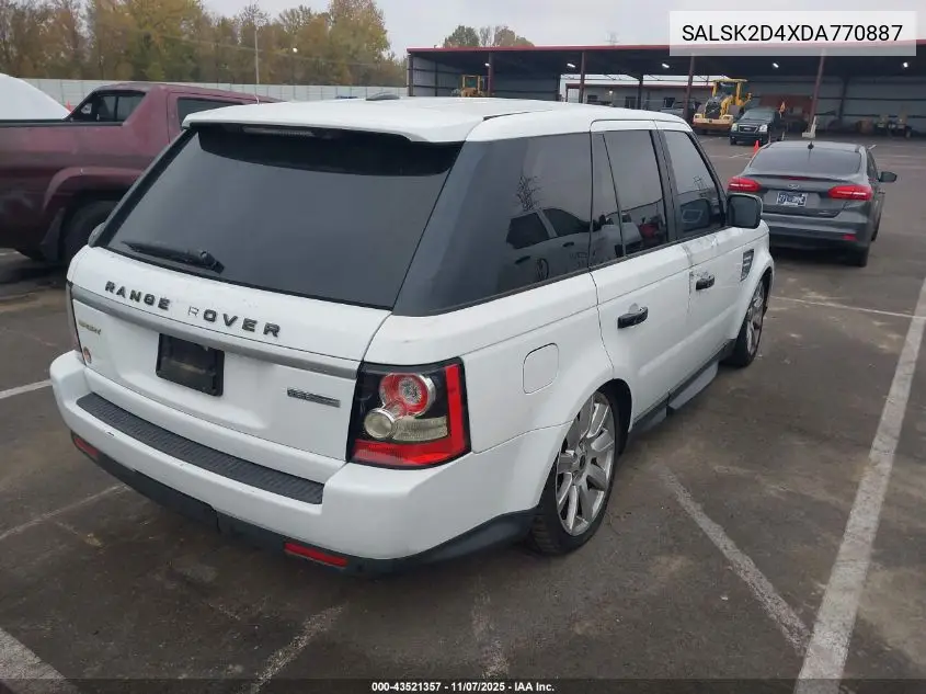 SALSK2D4XDA770887 2013 Land Rover Range Rover Sport Hse