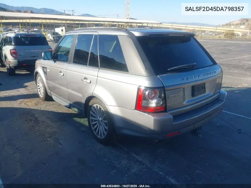 SALSF2D45DA798357 2013 Land Rover Range Rover Sport Hse