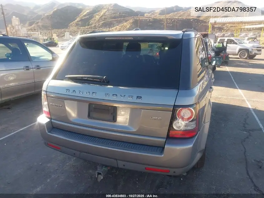 SALSF2D45DA798357 2013 Land Rover Range Rover Sport Hse