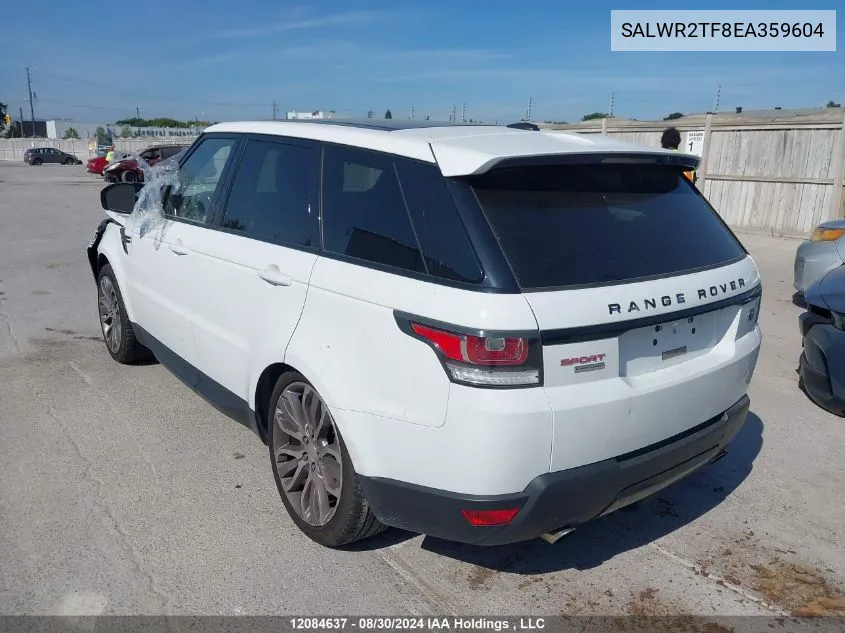 2014 Land Rover Range Rover Sport VIN: SALWR2TF8EA359604 Lot: 12084637