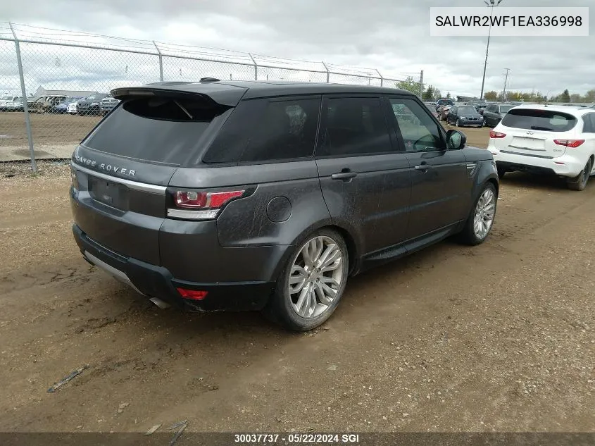 SALWR2WF1EA336998 2014 Land Rover Range Rover Sport 3.0L V6 Supercharged Hse