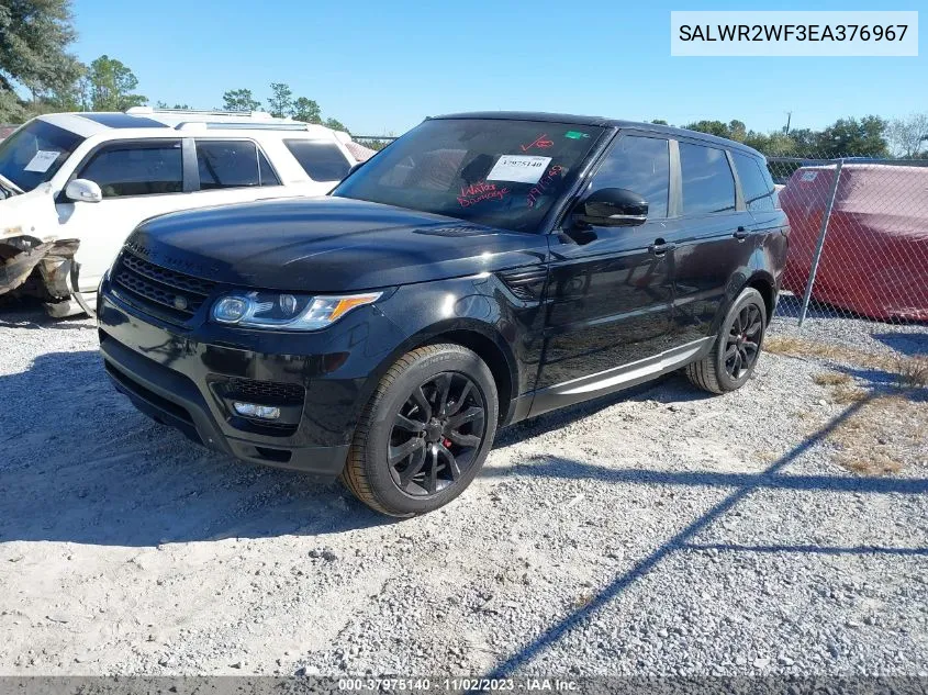 2014 Land Rover Range Rover Sport Hse VIN: SALWR2WF3EA376967 Lot: 37975140