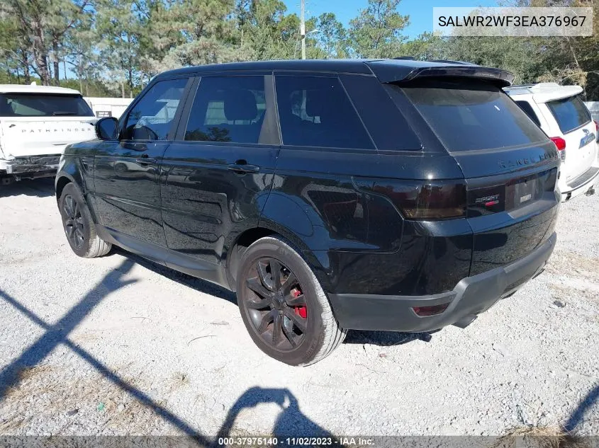 2014 Land Rover Range Rover Sport Hse VIN: SALWR2WF3EA376967 Lot: 37975140