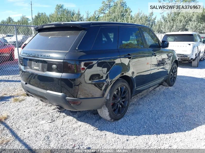 2014 Land Rover Range Rover Sport Hse VIN: SALWR2WF3EA376967 Lot: 37975140