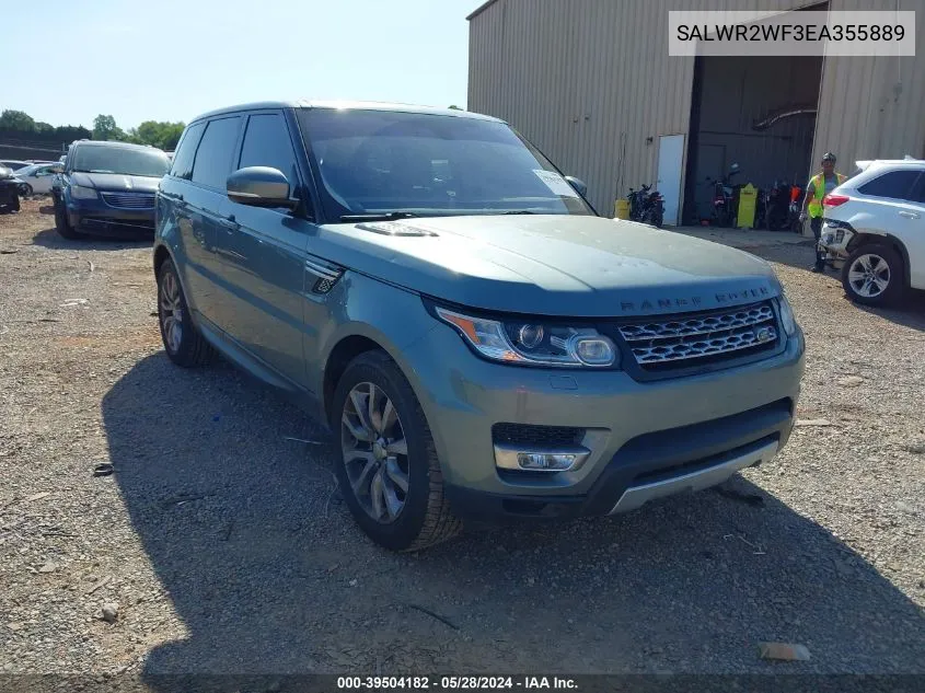 2014 Land Rover Range Rover Sport 3.0L V6 Supercharged Hse VIN: SALWR2WF3EA355889 Lot: 39504182