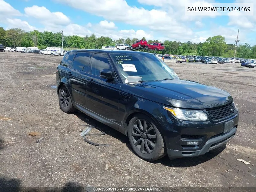 2014 Land Rover Range Rover Sport 3.0L V6 Supercharged Hse VIN: SALWR2WF3EA344469 Lot: 39505116