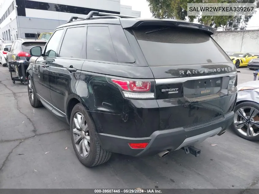 2014 Land Rover Range Rover Sport 3.0L V6 Supercharged Hse VIN: SALWR2WFXEA339267 Lot: 39507445