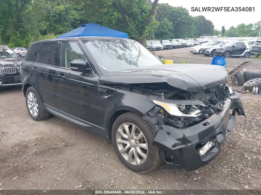 SALWR2WF5EA354081 2014 Land Rover Range Rover Sport 3.0L V6 Supercharged Hse