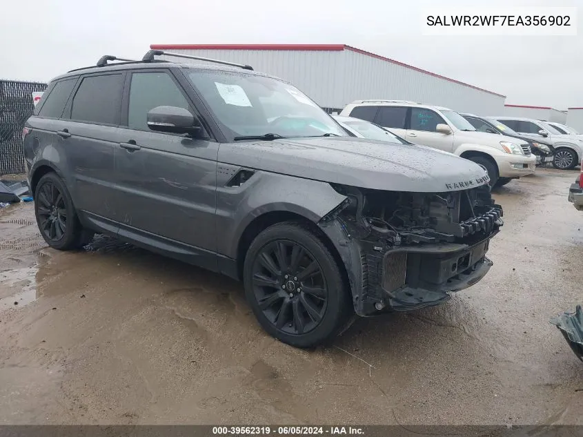 2014 Land Rover Range Rover Sport 3.0L V6 Supercharged Hse VIN: SALWR2WF7EA356902 Lot: 39562319