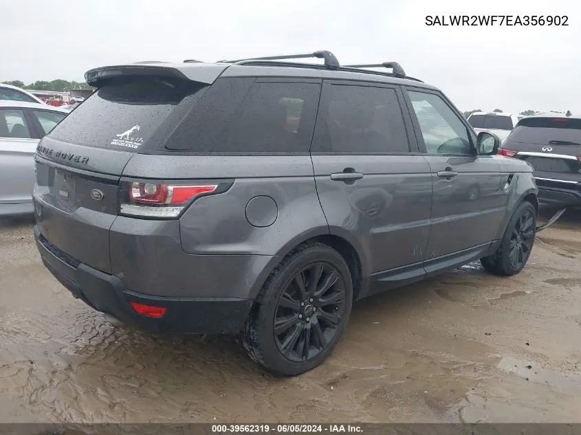 SALWR2WF7EA356902 2014 Land Rover Range Rover Sport 3.0L V6 Supercharged Hse