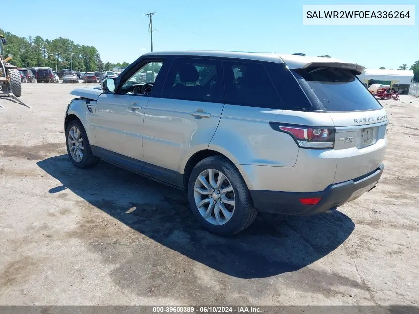 2014 Land Rover Range Rover Sport 3.0L V6 Supercharged Hse VIN: SALWR2WF0EA336264 Lot: 39600389