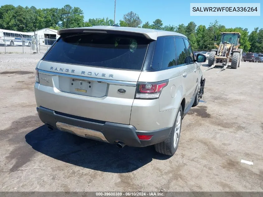 2014 Land Rover Range Rover Sport 3.0L V6 Supercharged Hse VIN: SALWR2WF0EA336264 Lot: 39600389