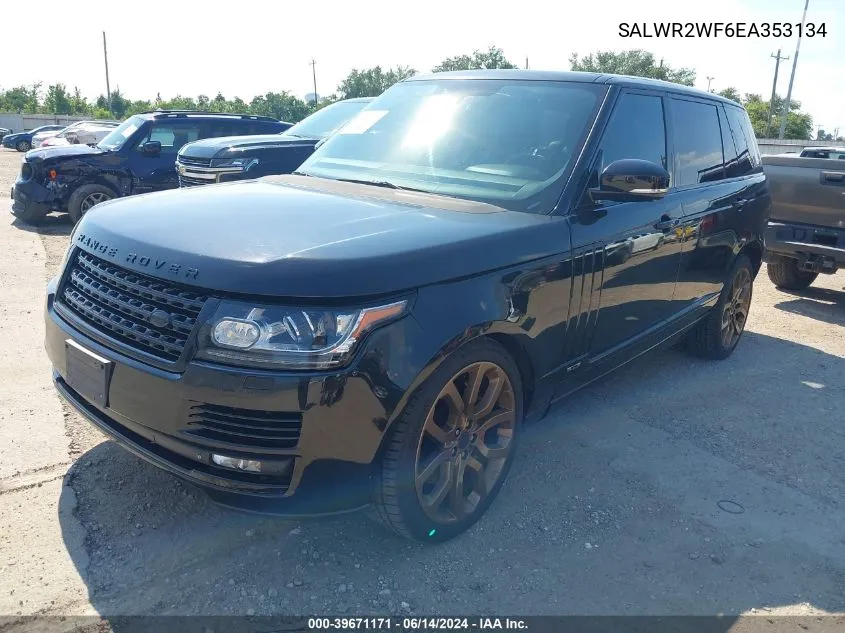 SALWR2WF6EA353134 2014 Land Rover Range Rover Sport 3.0L V6 Supercharged Hse