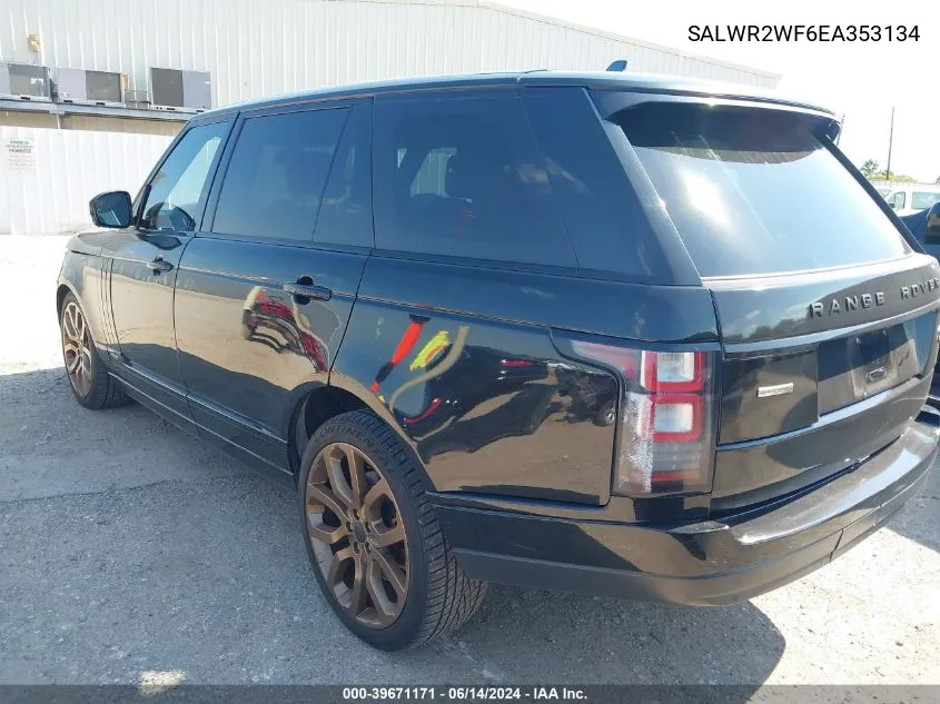 2014 Land Rover Range Rover Sport 3.0L V6 Supercharged Hse VIN: SALWR2WF6EA353134 Lot: 39671171