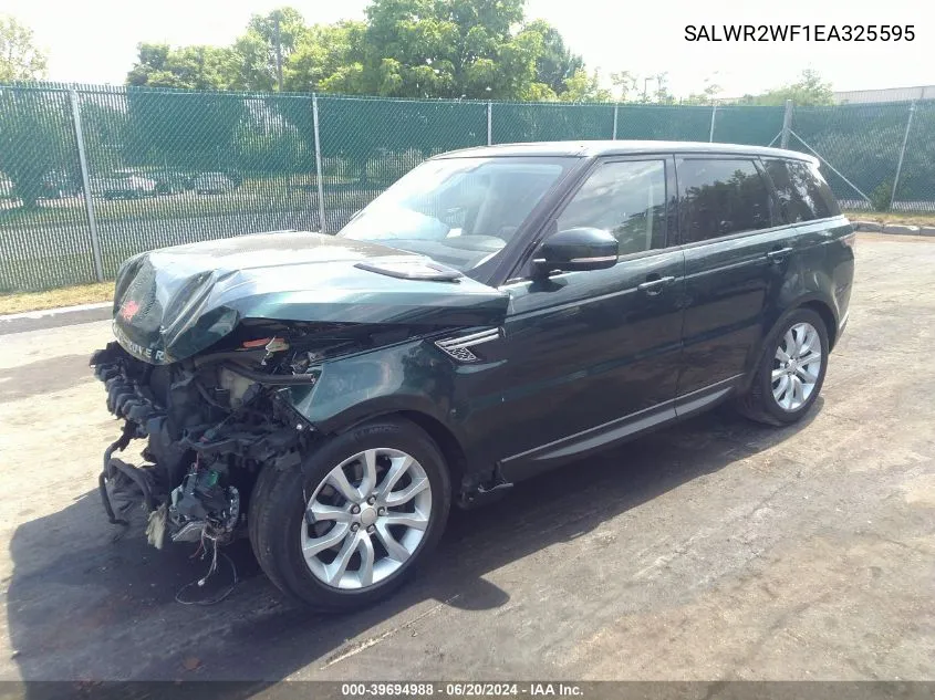 2014 Land Rover Range Rover Sport 3.0L V6 Supercharged Hse VIN: SALWR2WF1EA325595 Lot: 39694988