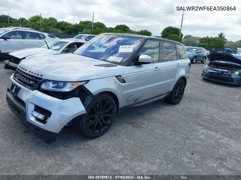 SALWR2WF6EA350864 2014 Land Rover Range Rover Sport 3.0L V6 Supercharged Hse