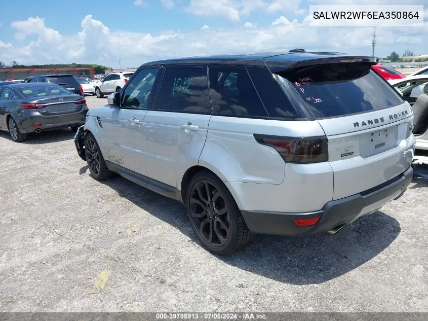 SALWR2WF6EA350864 2014 Land Rover Range Rover Sport 3.0L V6 Supercharged Hse