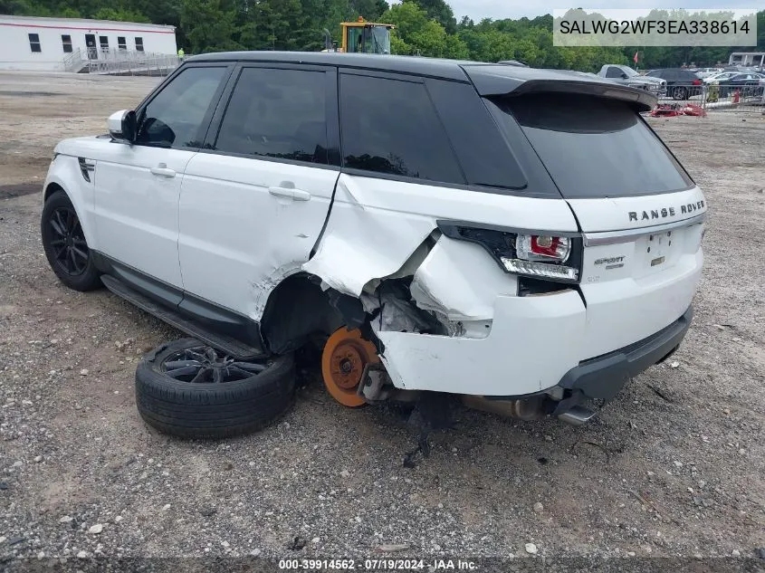 2014 Land Rover Range Rover Sport 3.0L V6 Supercharged Hse/3.0L V6 Supercharged Se VIN: SALWG2WF3EA338614 Lot: 39914562