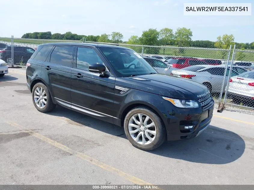 2014 Land Rover Range Rover Sport 3.0L V6 Supercharged Hse VIN: SALWR2WF5EA337541 Lot: 39998021