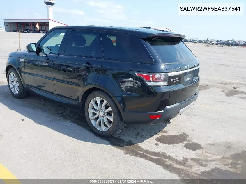 2014 Land Rover Range Rover Sport 3.0L V6 Supercharged Hse VIN: SALWR2WF5EA337541 Lot: 39998021