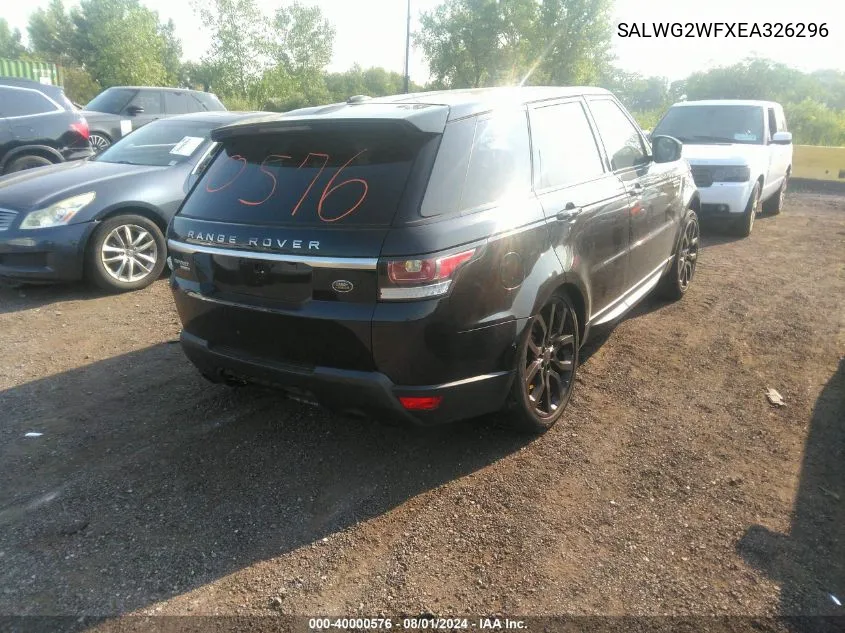 SALWG2WFXEA326296 2014 Land Rover Range Rover Sport Se