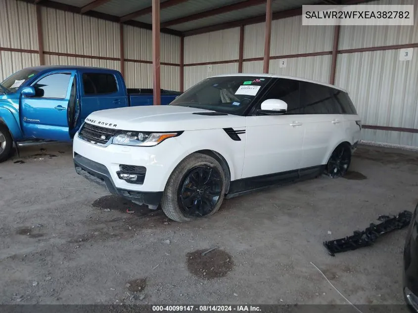 2014 Land Rover Range Rover Sport 3.0L V6 Supercharged Hse VIN: SALWR2WFXEA382782 Lot: 40099147