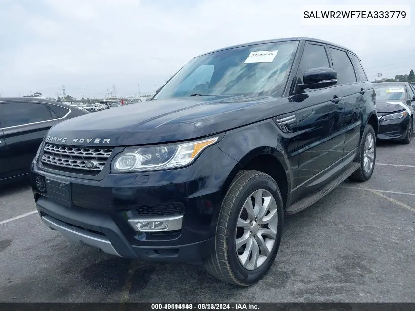 2014 Land Rover Range Rover Sport 3.0L V6 Supercharged Hse VIN: SALWR2WF7EA333779 Lot: 40114148