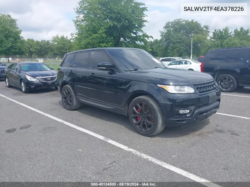 2014 Land Rover Range Rover Sport 5.0L V8 Supercharged Autobiography VIN: SALWV2TF4EA378226 Lot: 40134500