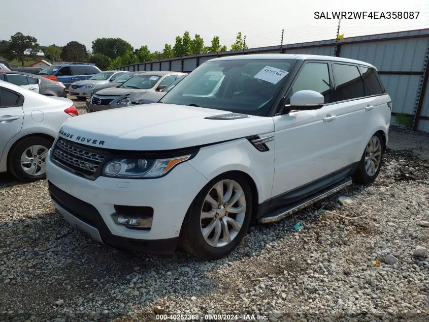 SALWR2WF4EA358087 2014 Land Rover Range Rover Sport 3.0L V6 Supercharged Hse