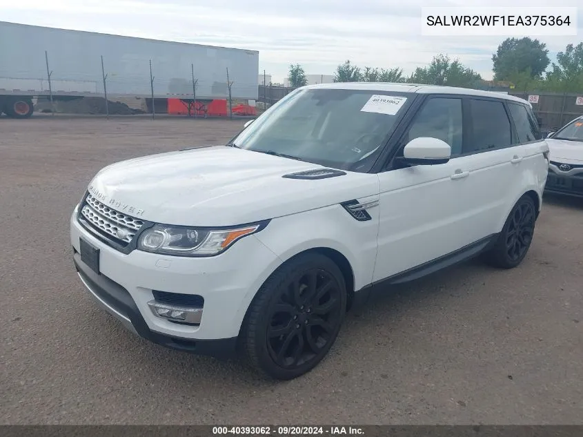 SALWR2WF1EA375364 2014 Land Rover Range Rover Sport 3.0L V6 Supercharged Hse