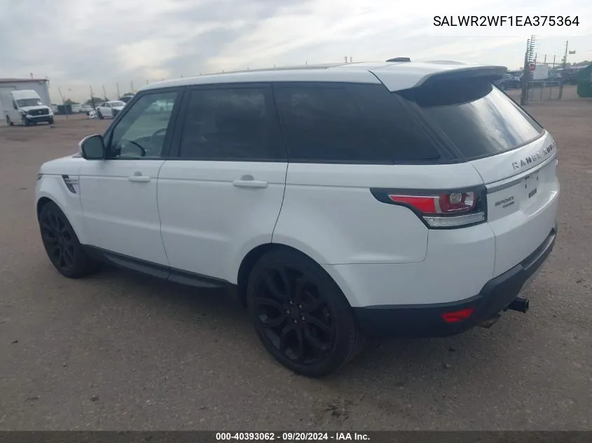 SALWR2WF1EA375364 2014 Land Rover Range Rover Sport 3.0L V6 Supercharged Hse