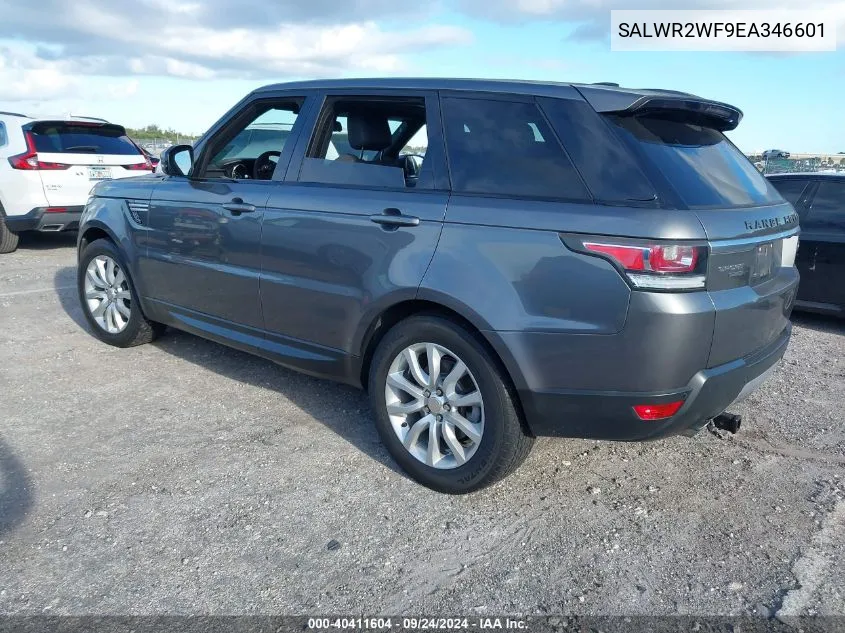 2014 Land Rover Range Rover Sport Hse VIN: SALWR2WF9EA346601 Lot: 40411604