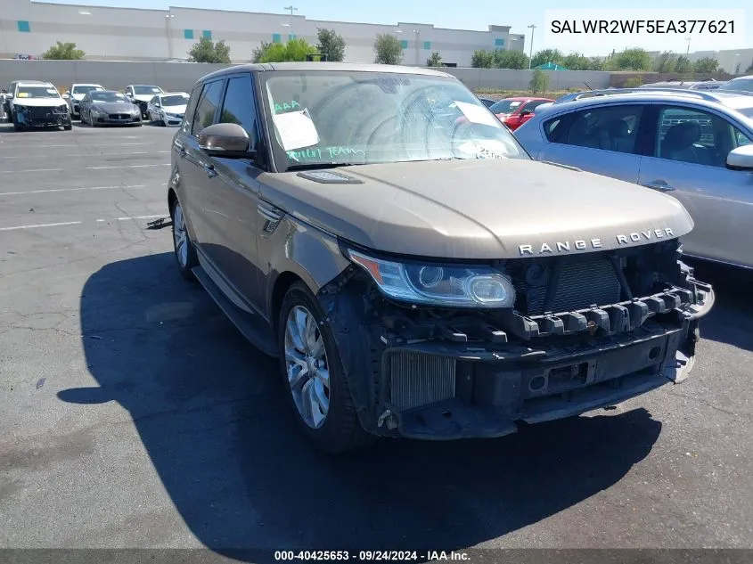 2014 Land Rover Range Rover Sport 3.0L V6 Supercharged Hse VIN: SALWR2WF5EA377621 Lot: 40425653