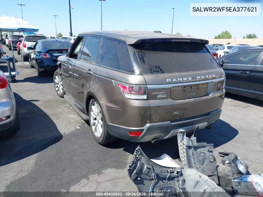 2014 Land Rover Range Rover Sport 3.0L V6 Supercharged Hse VIN: SALWR2WF5EA377621 Lot: 40425653