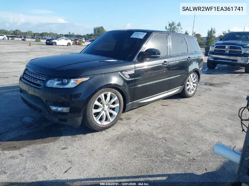 SALWR2WF1EA361741 2014 Land Rover Range Rover Sport 3.0L V6 Supercharged Hse