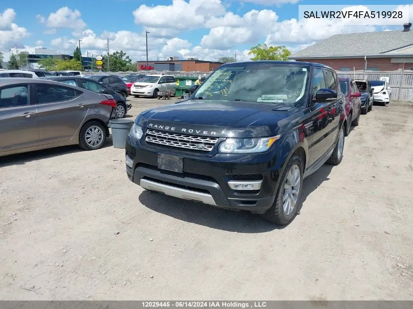 SALWR2VF4FA519928 2015 Land Rover Range Rover Sport