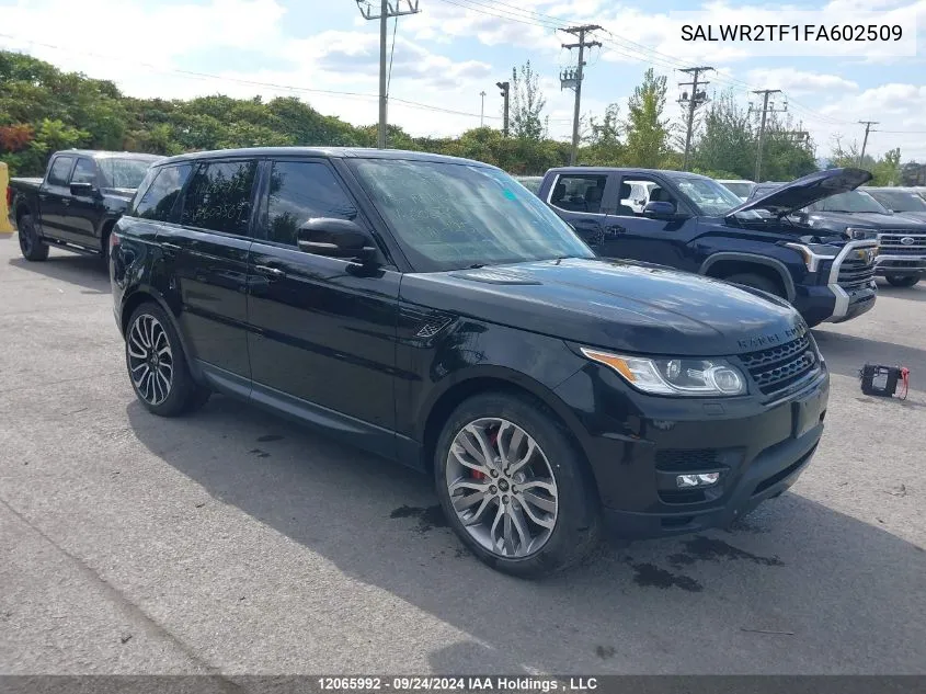 2015 Land Rover Range Rover Sport Sc VIN: SALWR2TF1FA602509 Lot: 12065992