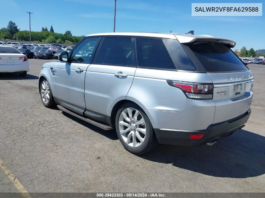 SALWR2VF8FA629588 2015 Land Rover Range Rover Sport 3.0L V6 Supercharged Hse