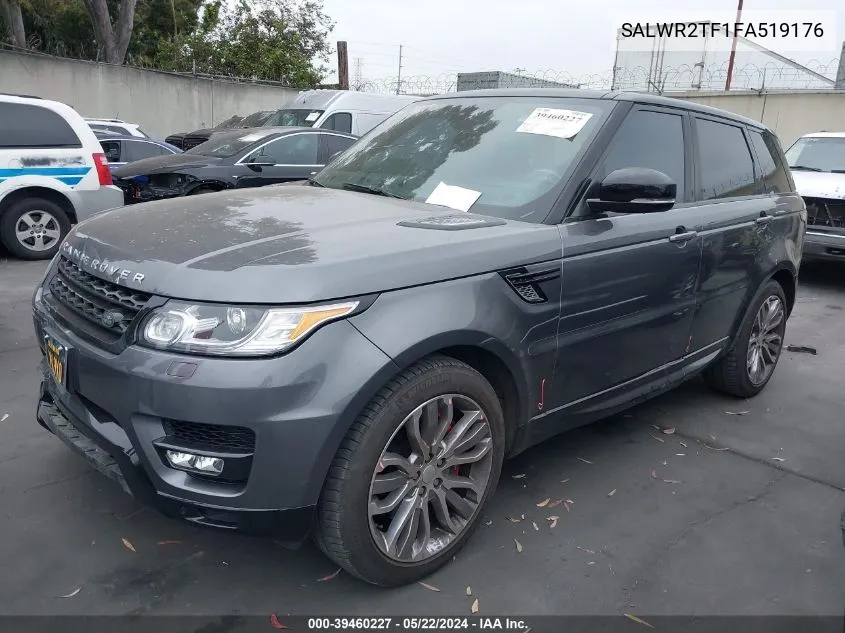 2015 Land Rover Range Rover Sport 5.0L V8 Supercharged VIN: SALWR2TF1FA519176 Lot: 39460227