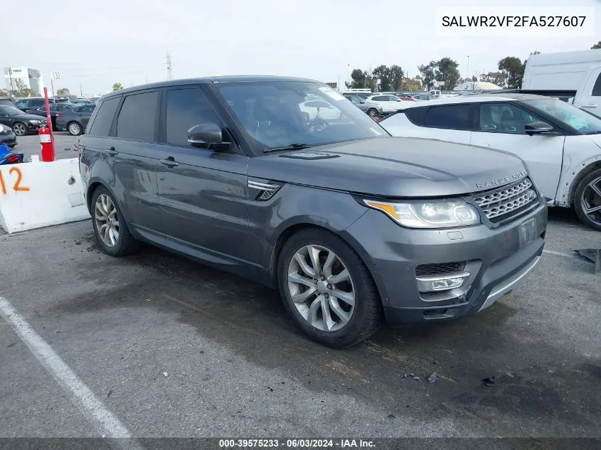 2015 Land Rover Range Rover Sport 3.0L V6 Supercharged Hse VIN: SALWR2VF2FA527607 Lot: 39575233