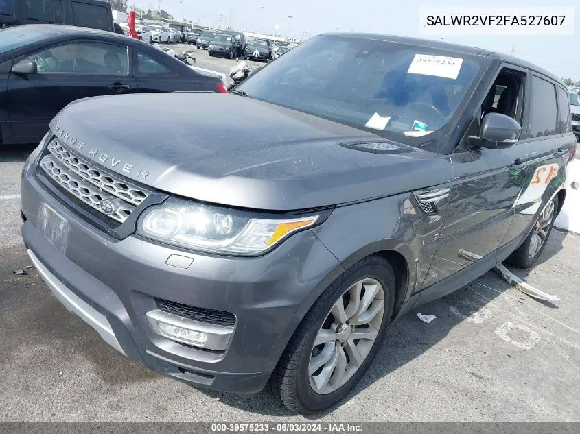 2015 Land Rover Range Rover Sport 3.0L V6 Supercharged Hse VIN: SALWR2VF2FA527607 Lot: 39575233