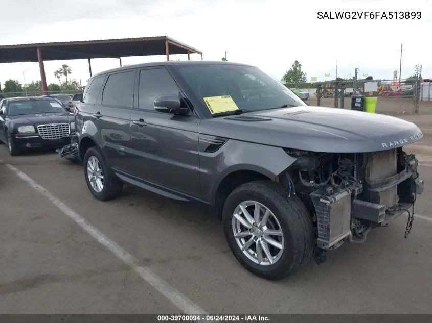 2015 Land Rover Range Rover Sport 3.0L V6 Supercharged Hse/3.0L V6 Supercharged Se VIN: SALWG2VF6FA513893 Lot: 39700094