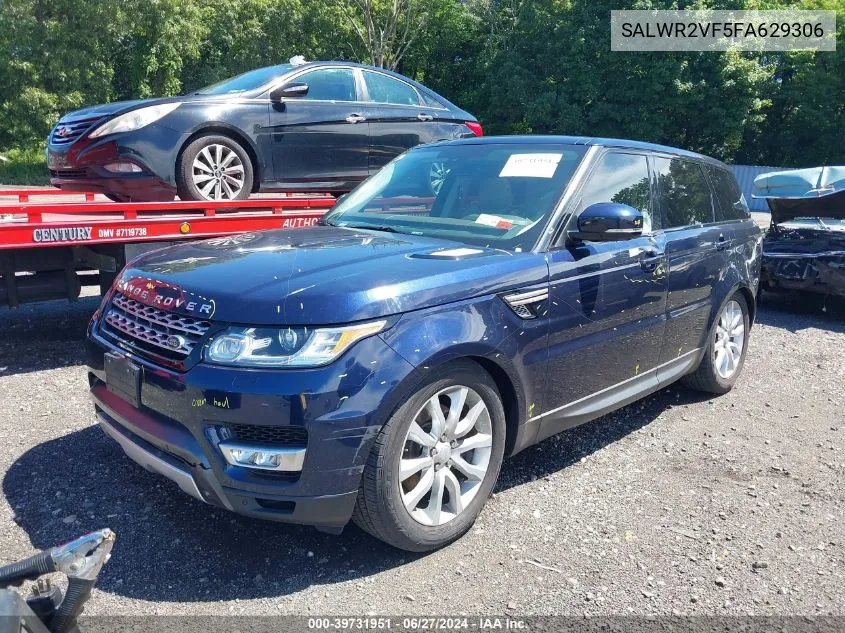 2015 Land Rover Range Rover Sport 3.0L V6 Supercharged Hse VIN: SALWR2VF5FA629306 Lot: 39731951