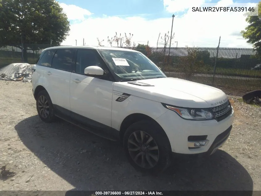 2015 Land Rover Range Rover Sport Sc VIN: SALWR2VF8FA539146 Lot: 39736600