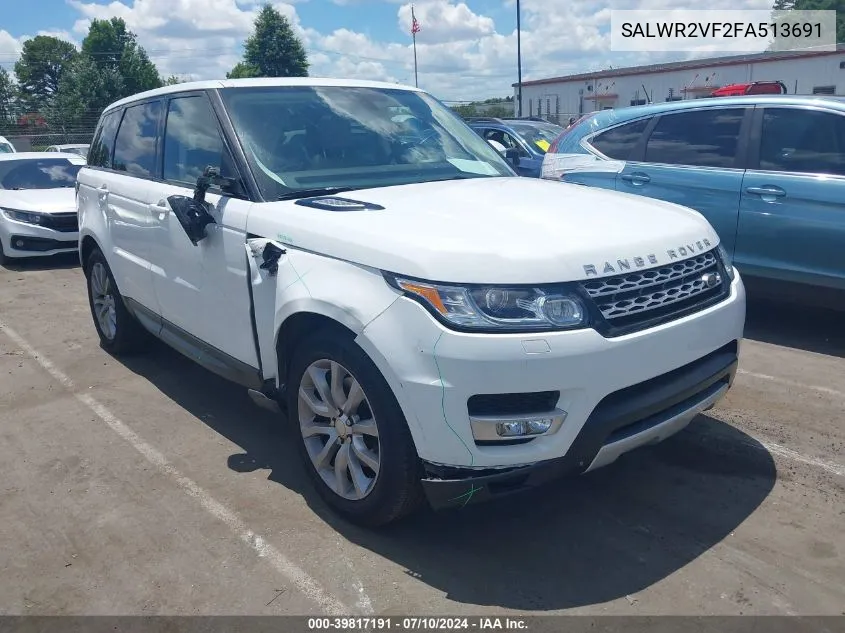 SALWR2VF2FA513691 2015 Land Rover Range Rover Sport 3.0L V6 Supercharged Hse