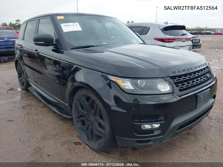 2015 Land Rover Range Rover Sport 5.0L V8 Supercharged VIN: SALWR2TF8FA512564 Lot: 39845174